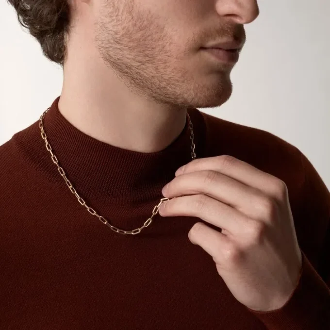 Santos De Cartier halskæde, kæde, lille model Santos De Cartier halskæde, kæde, lille model
