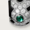 [Sur]Naturel øreringe – hvidguld, smaragder, onyx, diamanter – Cartier