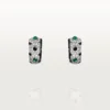 [Sur]Naturel øreringe – hvidguld, smaragder, onyx, diamanter – Cartier