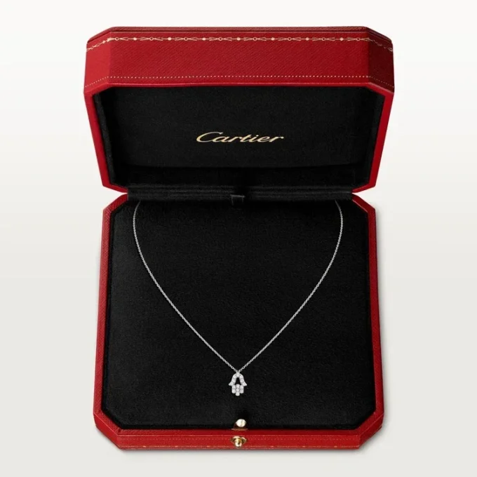 Symbolhalskæde – hvidguld, diamant – Cartier Symbolhalskæde – hvidguld, diamant – Cartier
