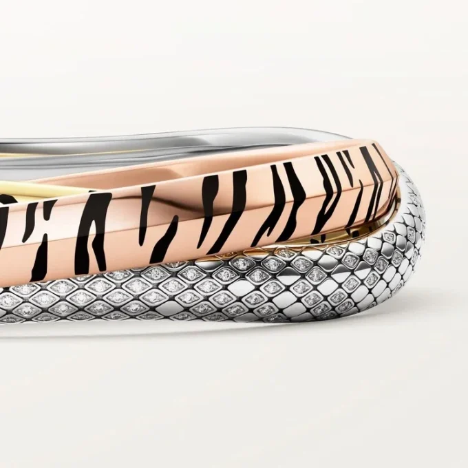 Trinity-armbånd, lak, diamanter Trinity-armbånd, lak, diamanter