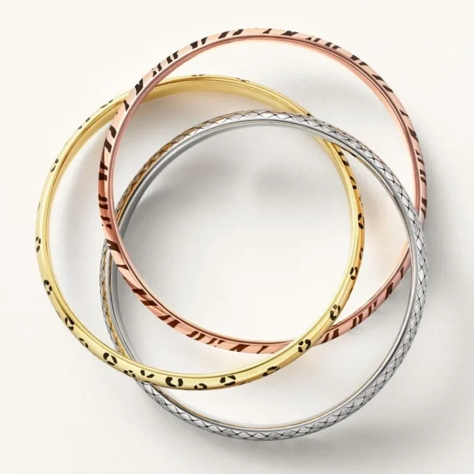 Trinity-armbånd, lak, diamanter Trinity-armbånd, lak, diamanter