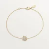 Trinity-armbånd, på kæde, 1 diamant Trinity-armbånd, på kæde, 1 diamant