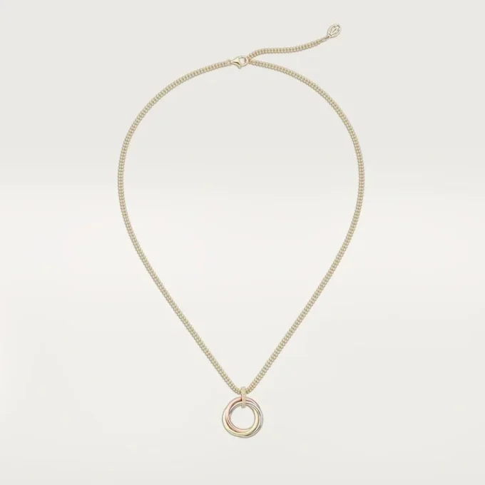 Trinity diamanthalskæde i tricolor guld | Cartier Us Trinity diamanthalskæde i tricolor guld | Cartier Us