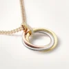 Trinity diamanthalskæde i tricolor guld | Cartier Us Trinity diamanthalskæde i tricolor guld | Cartier Us
