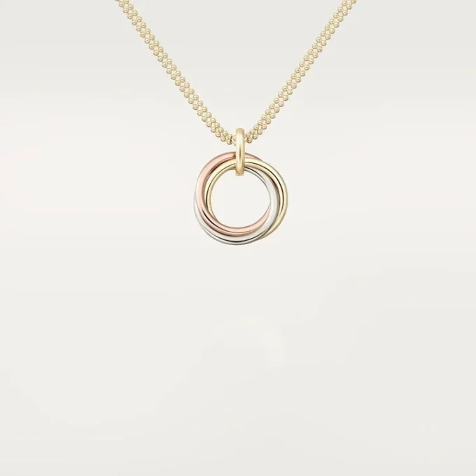 Trinity diamanthalskæde i tricolor guld | Cartier Us Trinity diamanthalskæde i tricolor guld | Cartier Us