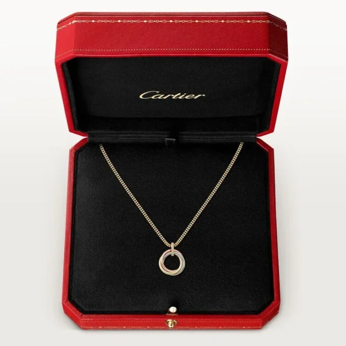 Trinity diamanthalskæde i tricolor guld | Cartier Us Trinity diamanthalskæde i tricolor guld | Cartier Us