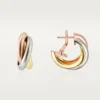 Trinity hoopøreringe i tricolor guld | Cartier Us Trinity hoopøreringe i tricolor guld | Cartier Us
