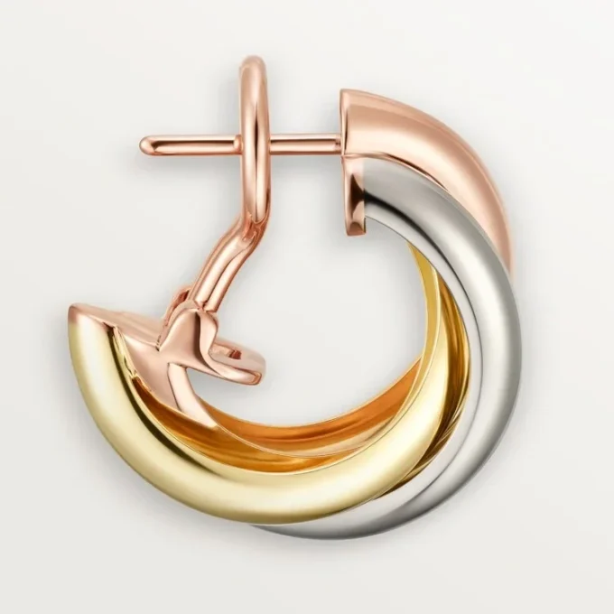 Trinity hoopøreringe i tricolor guld | Cartier Us Trinity hoopøreringe i tricolor guld | Cartier Us