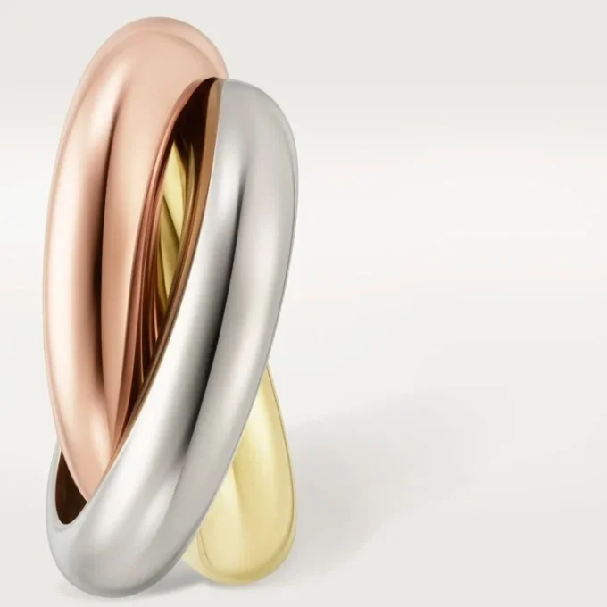 Trinity hoopøreringe i tricolor guld | Cartier Us Trinity hoopøreringe i tricolor guld | Cartier Us
