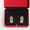 Trinity hoopøreringe i tricolor guld | Cartier Us Trinity hoopøreringe i tricolor guld | Cartier Us