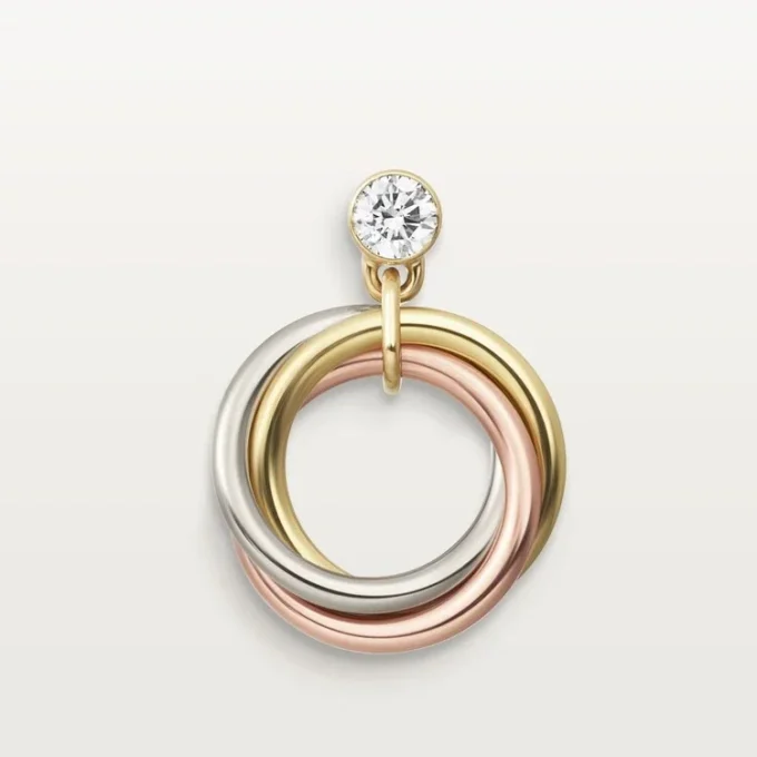 Trinity øreringe, brillantslebne diamanter Trinity øreringe, brillantslebne diamanter