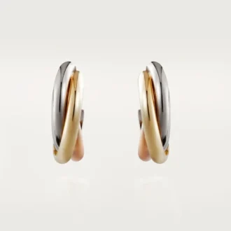 Trinity øreringe – hvidguld, gult guld, rosaguld – Cartier