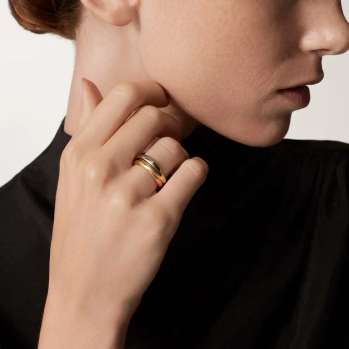 Trinity-ring, klassisk model, 5 diamanter Trinity-ring, klassisk model, 5 diamanter