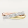 Trinity-ring, klassisk model, halvpavé Trinity-ring, klassisk model, halvpavé