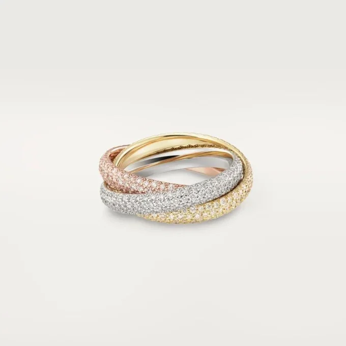 Trinity-ring, klassisk model, pavé Trinity-ring, klassisk model, pavé