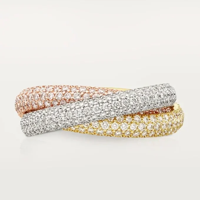 Trinity-ring, klassisk model, pavé Trinity-ring, klassisk model, pavé