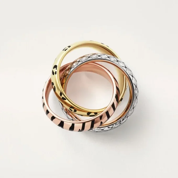 Trinity-ring, lak, halvpavé Trinity-ring, lak, halvpavé