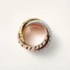 Trinity-ring, lak, pavé Trinity-ring, lak, pavé