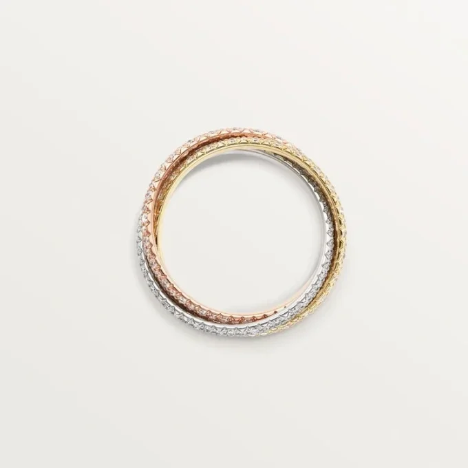 Trinity-ring, lille model, pavé Trinity-ring, lille model, pavé