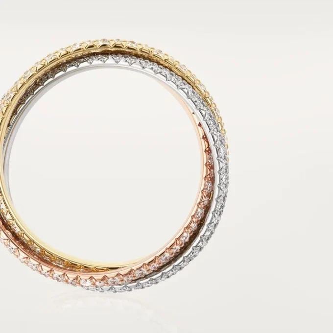 Trinity-ring, lille model, pavé Trinity-ring, lille model, pavé