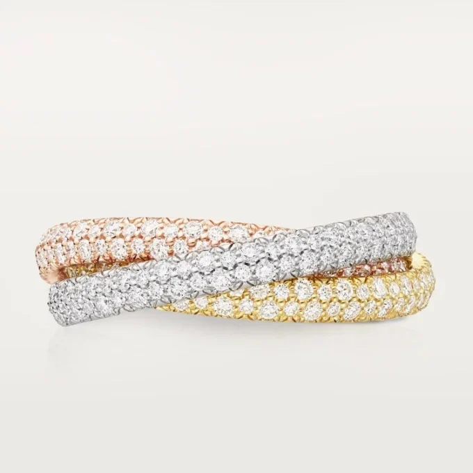 Trinity-ring, lille model, pavé Trinity-ring, lille model, pavé