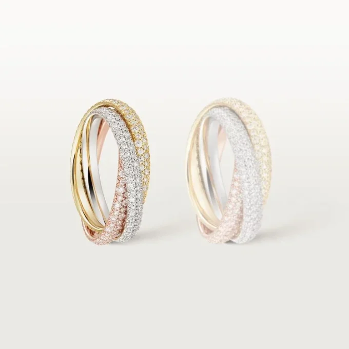 Trinity-ring, lille model, pavé Trinity-ring, lille model, pavé
