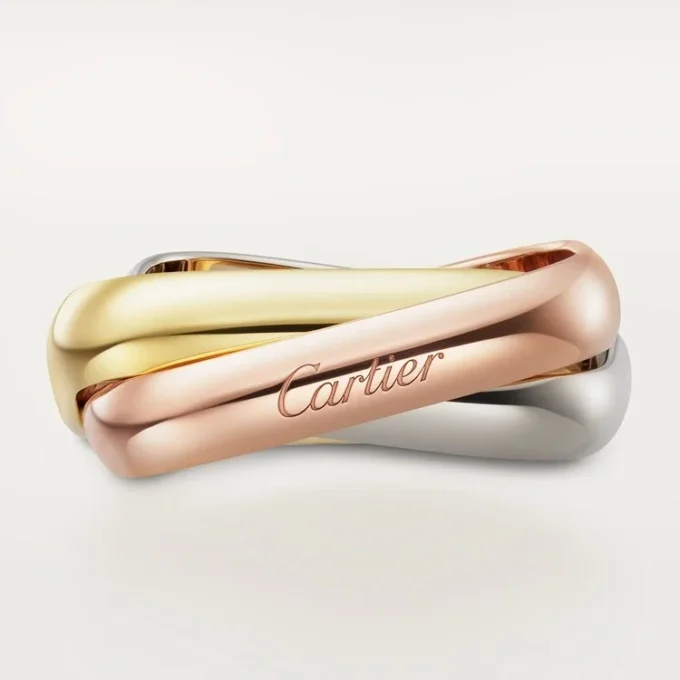 Trinity-ring, pudeformet, klassisk model Trinity-ring, pudeformet, klassisk model