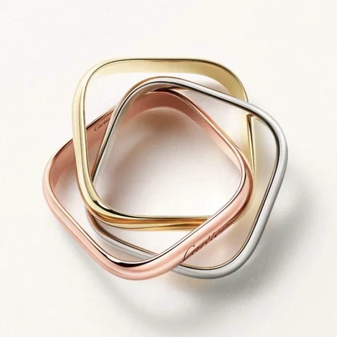 Trinity-ring, pudeformet, klassisk model Trinity-ring, pudeformet, klassisk model