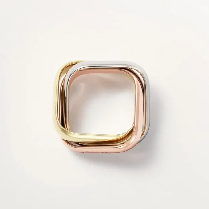 Trinity-ring, pudeformet, stor model Trinity-ring, pudeformet, stor model