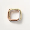 Trinity-ring, pudeformet, stor model, halvpavé Trinity-ring, pudeformet, stor model, halvpavé