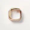 Trinity-ring, pudeformet, stor model, pavé Trinity-ring, pudeformet, stor model, pavé