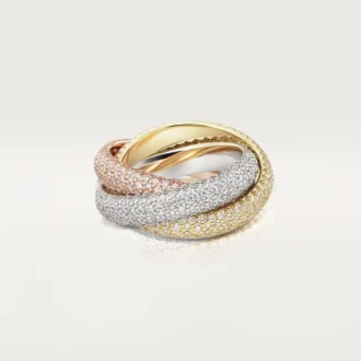 Trinity-ring, stor model, pavé