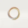 Trinity-ring, stor model, pavé Trinity-ring, stor model, pavé