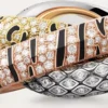 Trinity-ring til to fingre, lakeret, pavé Trinity-ring til to fingre, lakeret, pavé