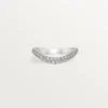 Trinity Ruban vielsesring – platin, diamant – Cartier Trinity Ruban vielsesring – platin, diamant – Cartier
