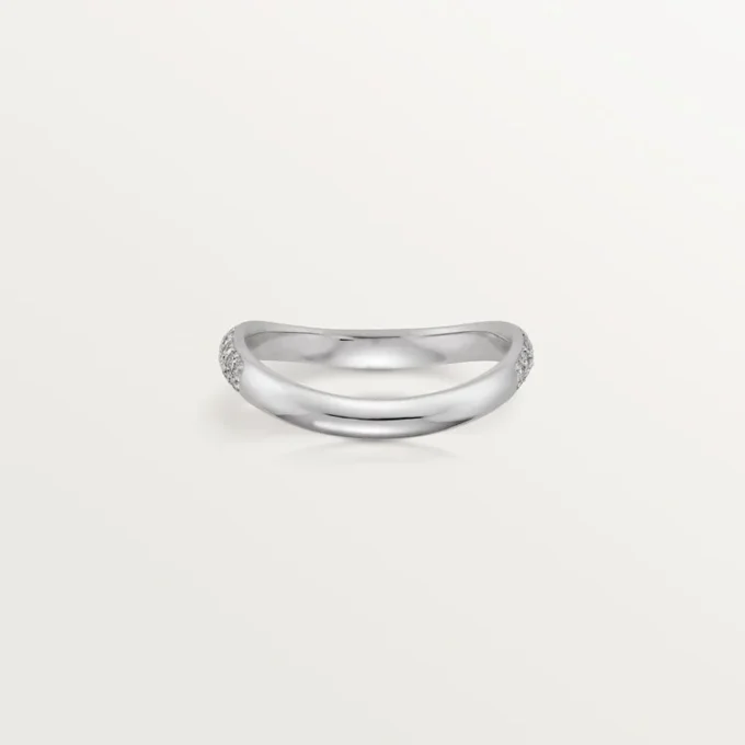 Trinity Ruban vielsesring – platin, diamant – Cartier Trinity Ruban vielsesring – platin, diamant – Cartier