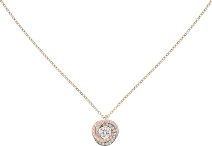 Trinity-vedhæng, 1 diamant, pavé Trinity-vedhæng, 1 diamant, pavé