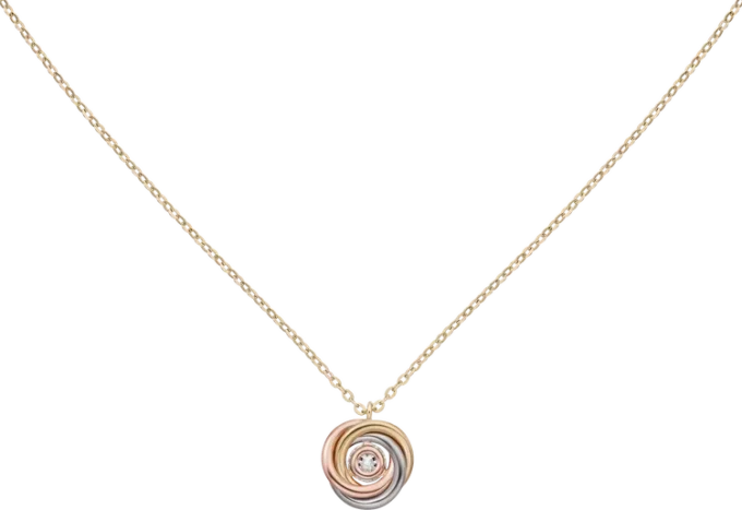 Trinity-vedhæng, 1 diamant, pavé Trinity-vedhæng, 1 diamant, pavé