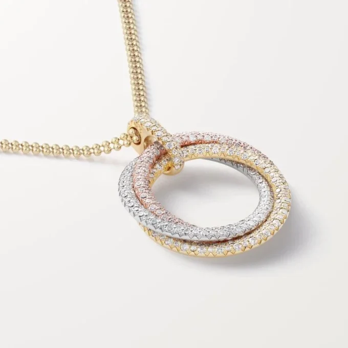 Trinity-vedhæng, stor model, pavé Trinity-vedhæng, stor model, pavé