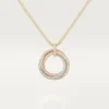 Trinity-vedhæng, stor model, pavé Trinity-vedhæng, stor model, pavé