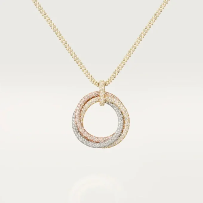 Trinity-vedhæng, stor model, pavé Trinity-vedhæng, stor model, pavé