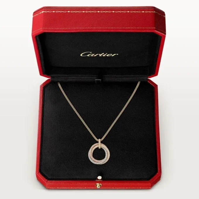 Trinity-vedhæng, stor model, pavé Trinity-vedhæng, stor model, pavé