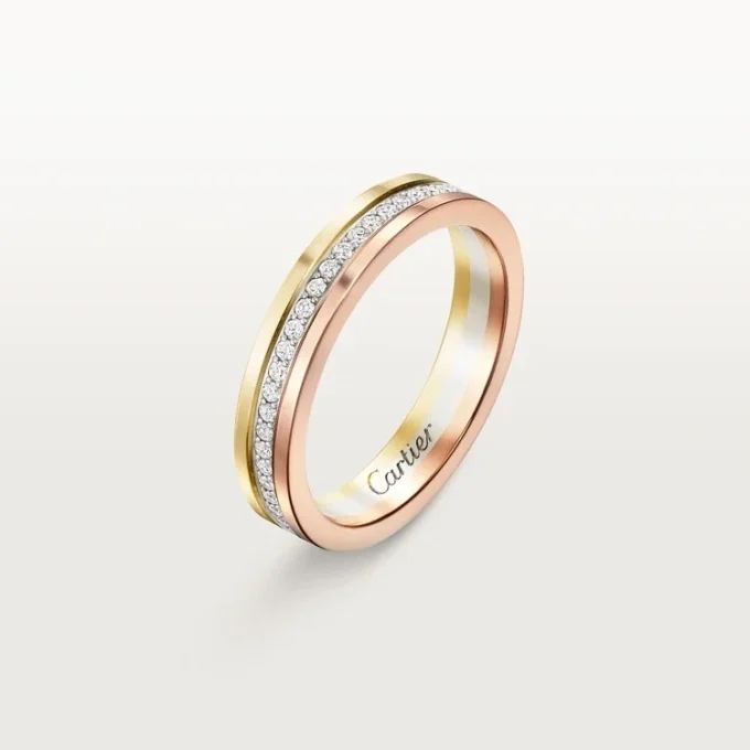 Trinity vielsesring – hvidguld, gult guld, rosa guld, diamanter – Cartier Trinity vielsesring – hvidguld, gult guld, rosa guld, diamanter – Cartier