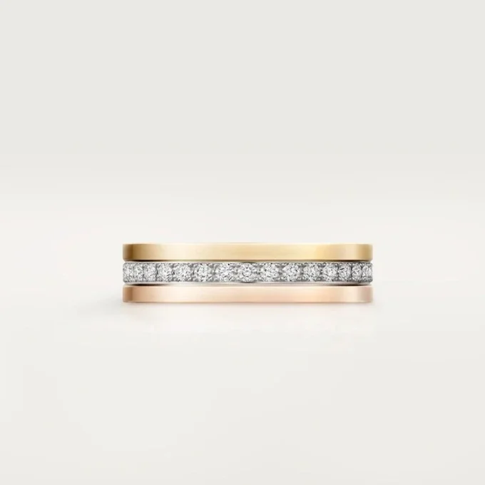 Vendome Louis Cartier vielsesring, 4,8 mm bred, pavé Vendome Louis Cartier vielsesring, 4,8 mm bred, pavé