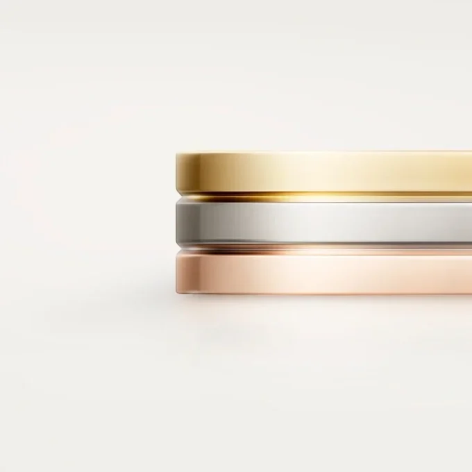 Vendome Louis Cartier vielsesring – hvidguld, gult guld, rosaguld – Cartier Vendome Louis Cartier vielsesring – hvidguld, gult guld, rosaguld – Cartier