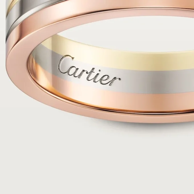 Vendome Louis Cartier vielsesring – hvidguld, gult guld, rosaguld – Cartier Vendome Louis Cartier vielsesring – hvidguld, gult guld, rosaguld – Cartier